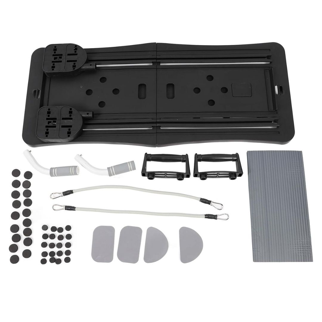 Pilates Reformer Board Machine Foldable โ Multifunctional Home Fitness Board with Ab Roller