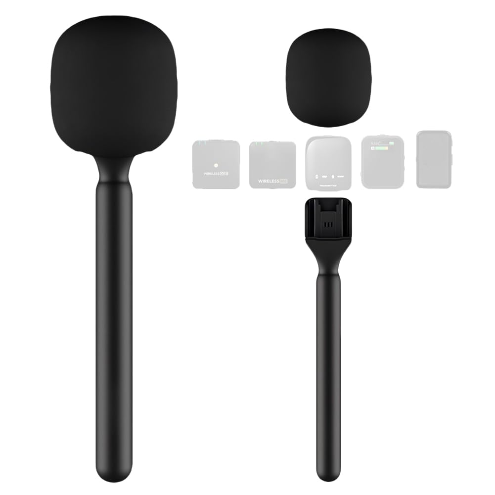 Universal Wireless Microphone Interview Handle