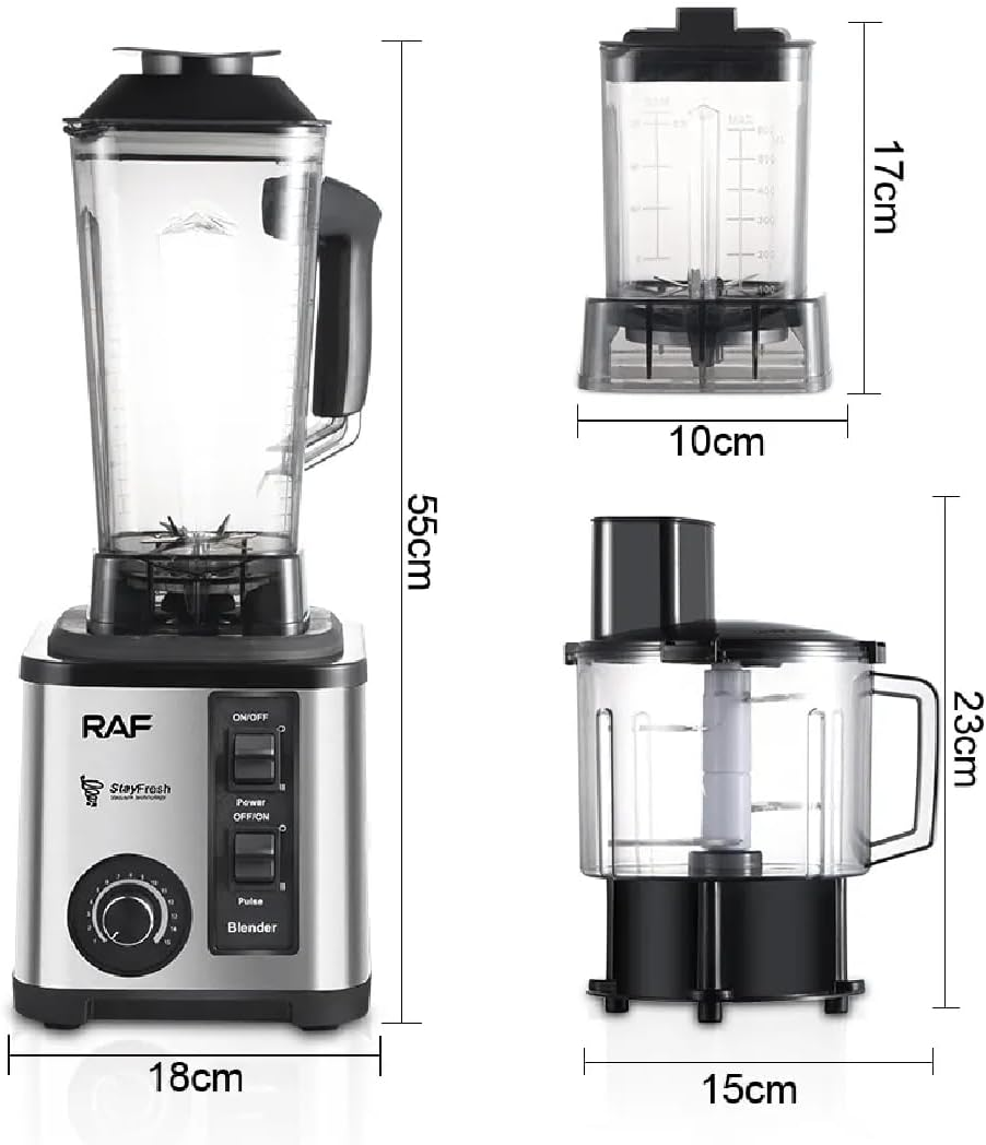 RAF 2600W Electric Blender + Chopper 3-in-1 R2865