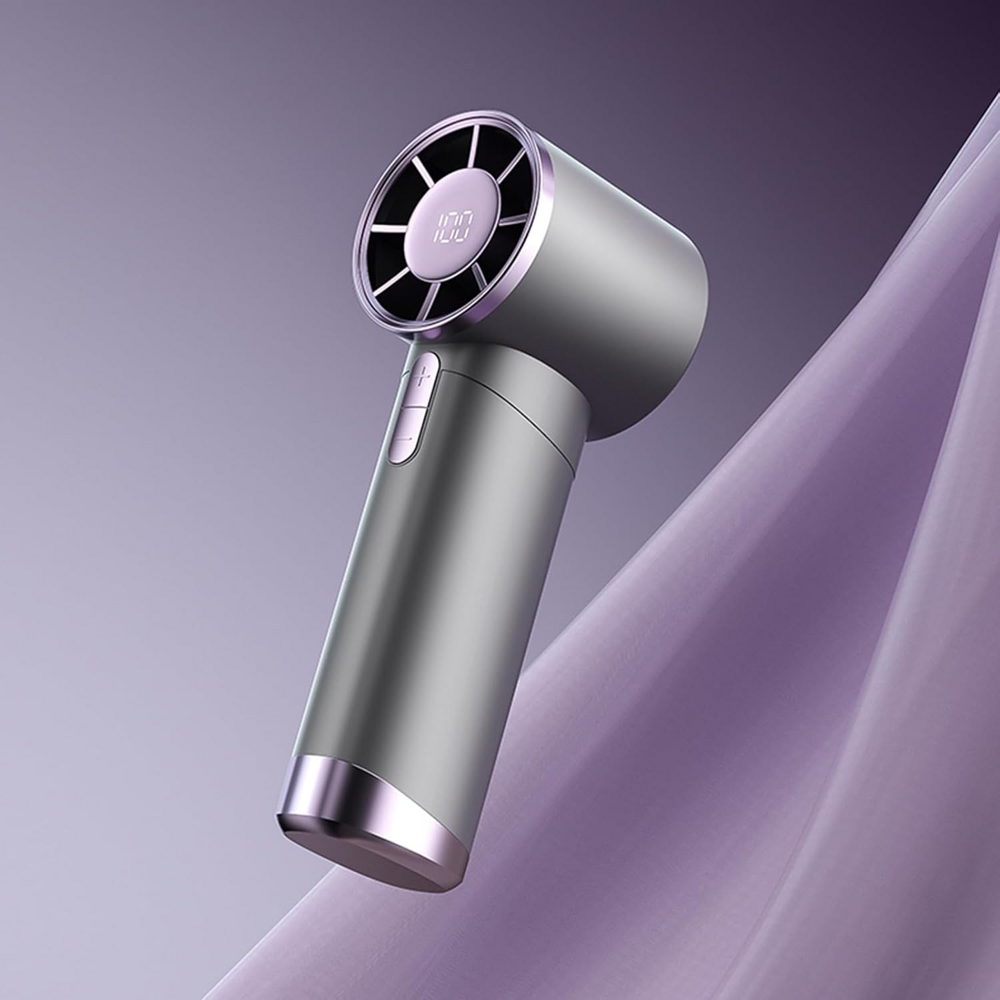 Portable Handheld Fan, Turbo Mini Fan with LED Display