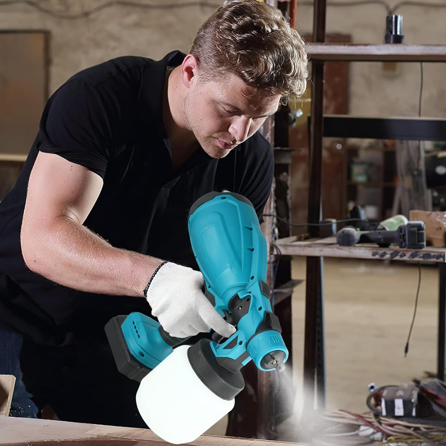 Cordless Paint Sprayer With 2 Battery