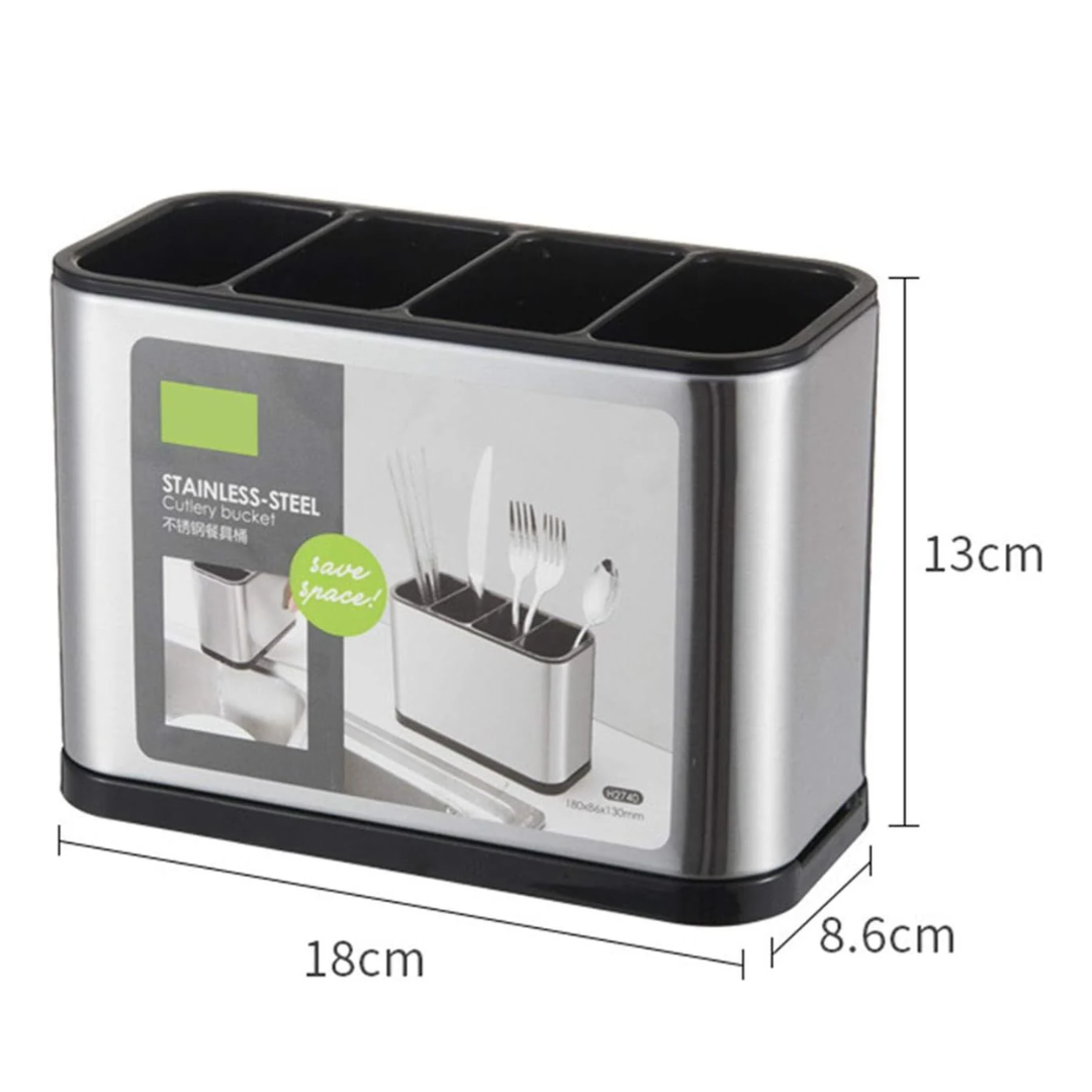 High Quality Stainless Steel Cutlery Bucket