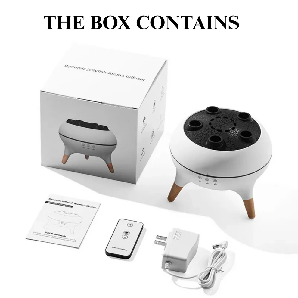 Jellyfish Essential Oil Diffuser – Mood Light, Mist & Remote Control