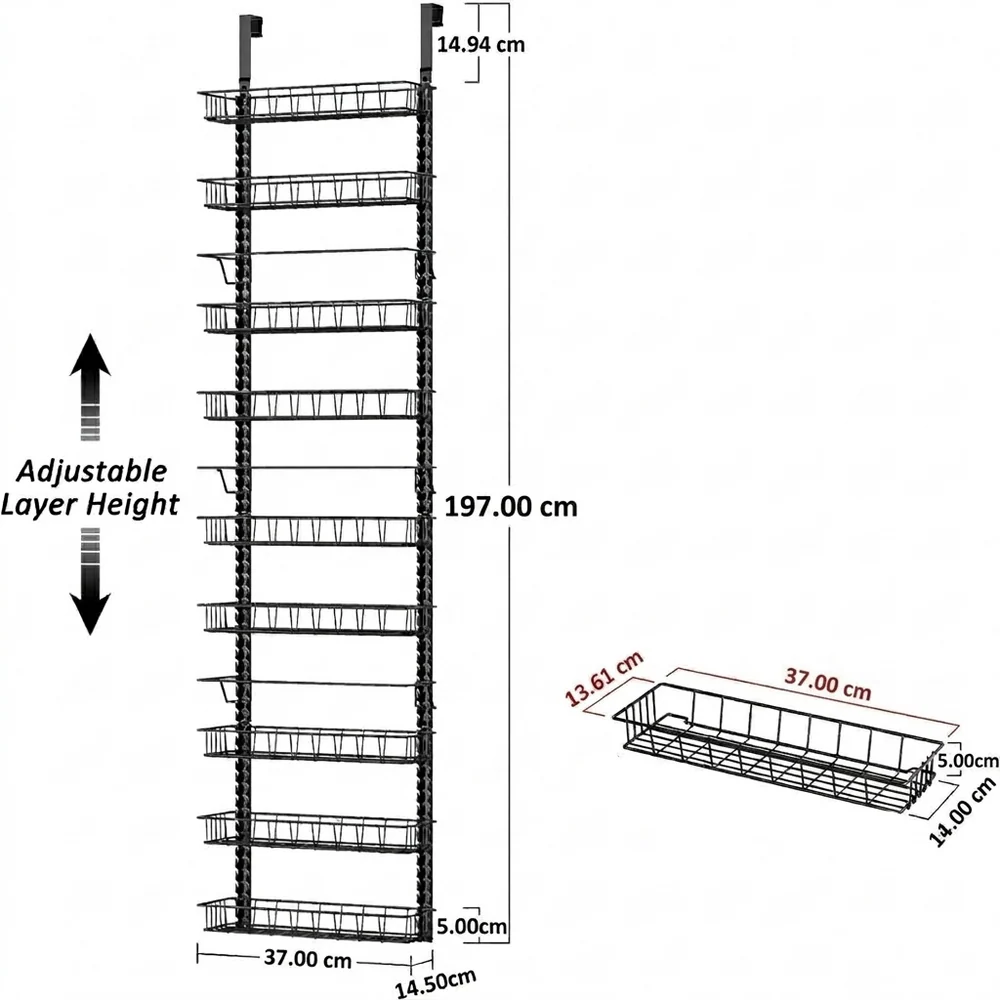 Over Door Storage Rack Organiser