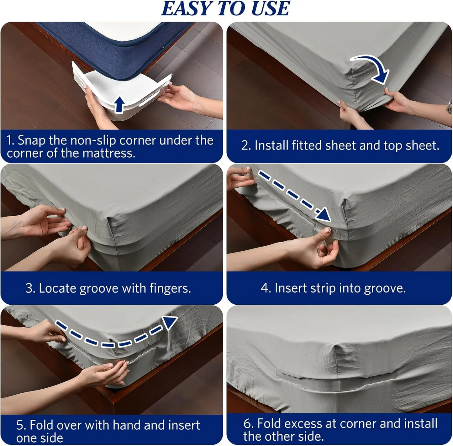 Bed sheet holders - Pack of 4