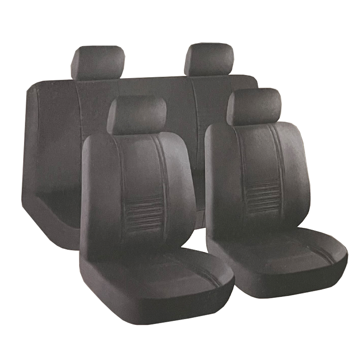 CAR SEAT COVER FRONT + REAR SEATS SYNTHETIC LEATHER PREMIUM CAR