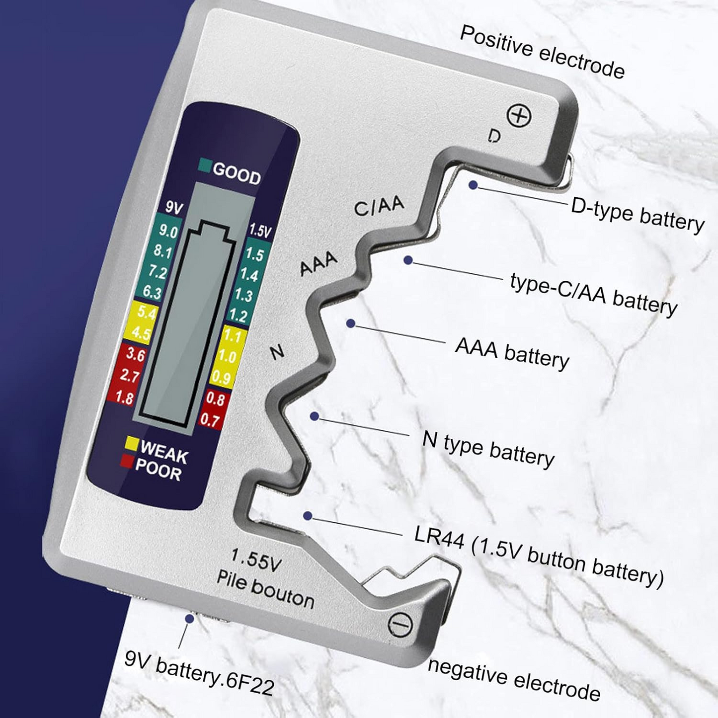 Battery Tester with LCD Display