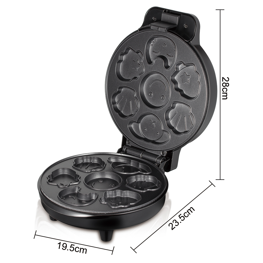 RAF 1000W Electric Cake Maker Multi Shape Cookie Maker R2218