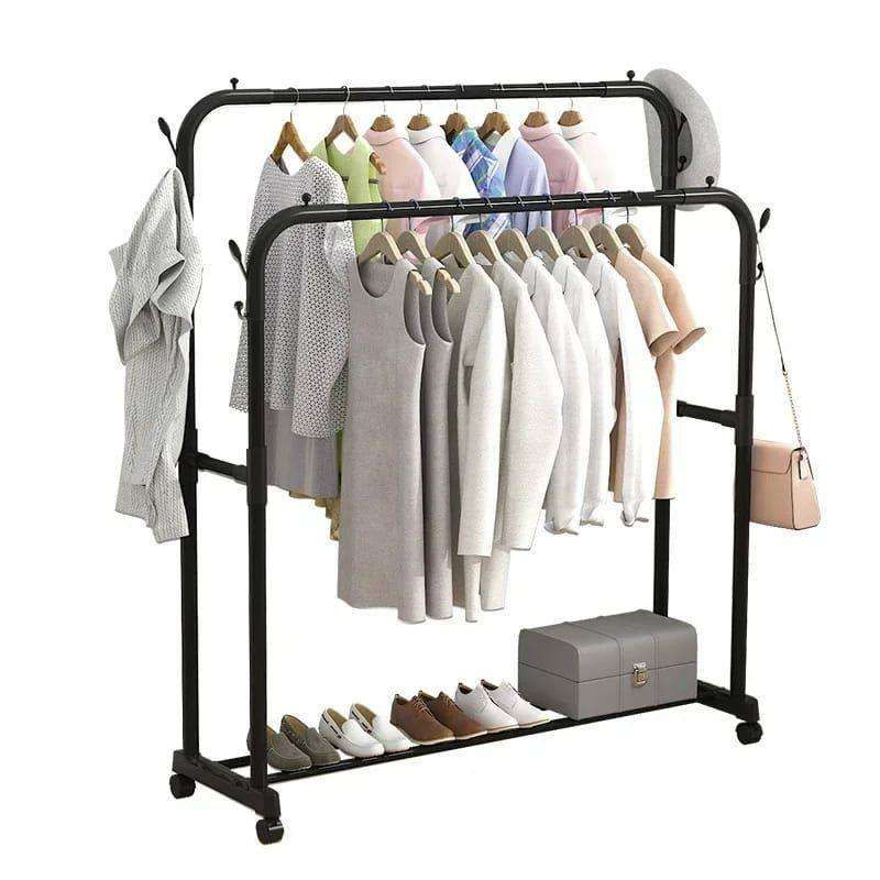 Premium Heavy-Duty Garment Rack – 35 kg Capacity | Sleek, Sturdy & Space Organizer Clothes Hanger