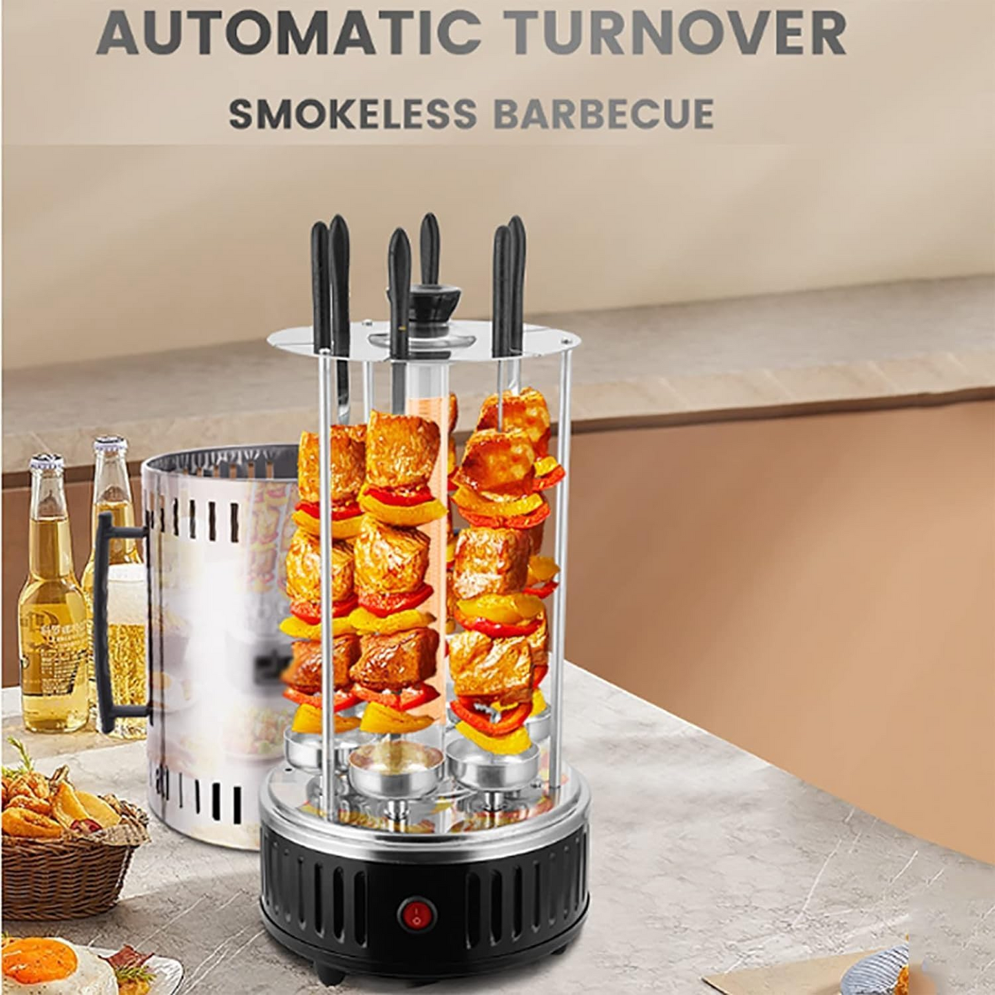 Electric Skewers Grill, Smokeless indoor barbecue machine R8612 - R8619