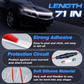 Car Hood Light Strip, Flexible Exterior Car LED Strip Lights Waterproof (Crystal Blue)