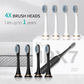 Sonic Electric Toothbrush, USB Rechargeable with 3 Brush Heads & 6 Modes | IPX7 Waterproof for Adults and Kids