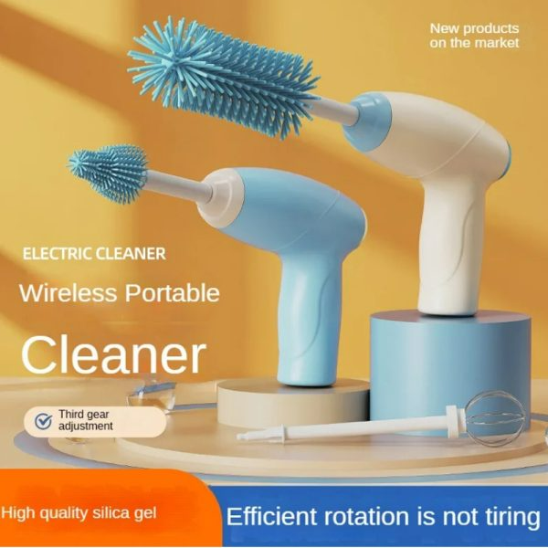 Electric Silicone Baby Bottle Cleaner Brush Set