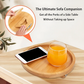 Round Bamboo Sofa Arm Tray