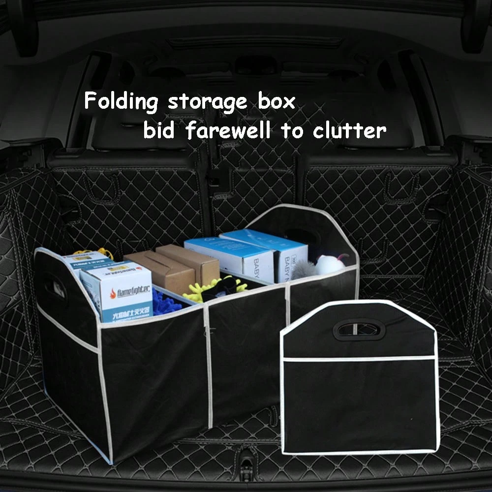 Car Organiser Folding Box Storage  Picnic Basket Organizer