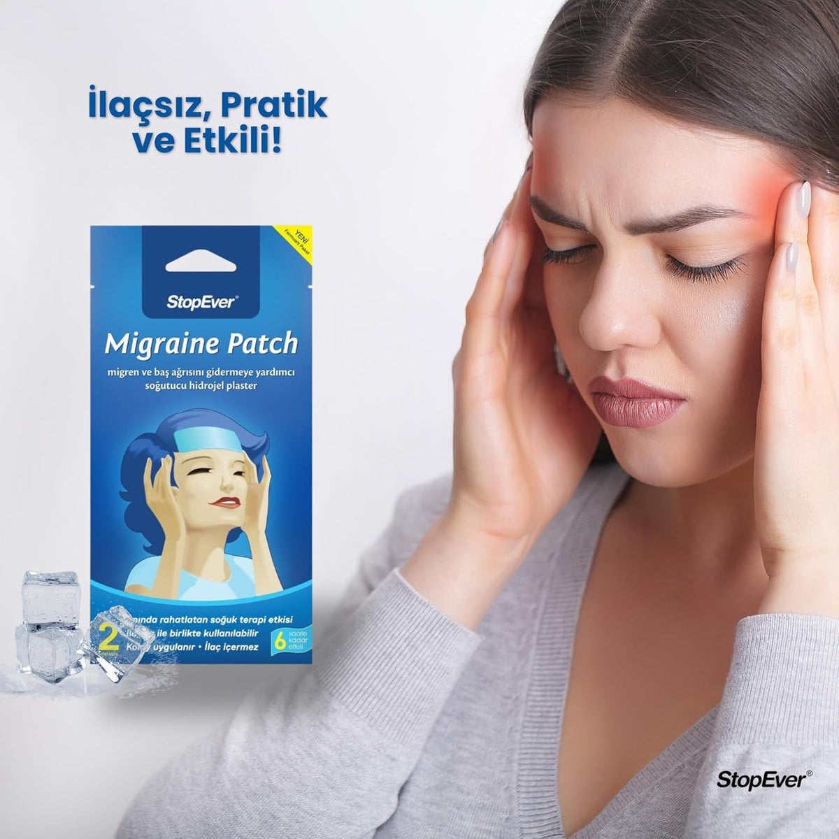 Cooling Comfort Patch for Forehead & Temples