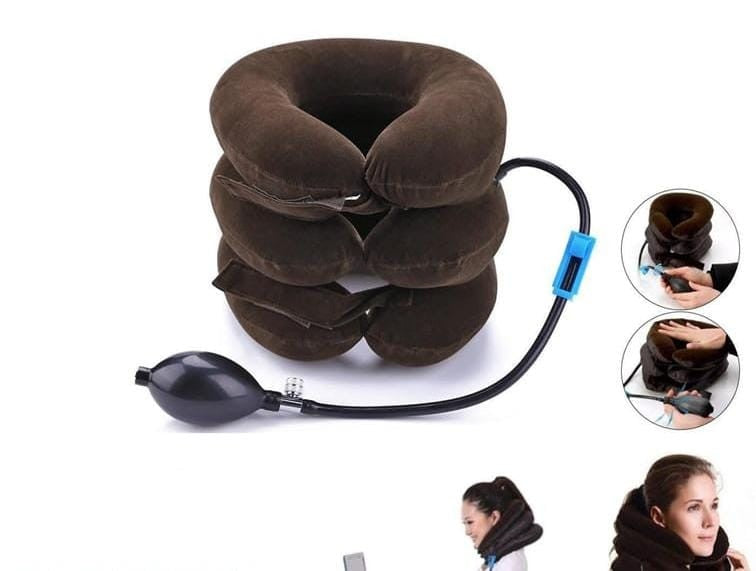 Inflatable Neck Support & Stretch Device