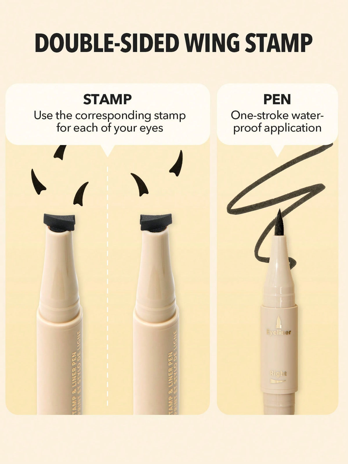 Double-Sided Winged Eyeliner Stamp & Pen