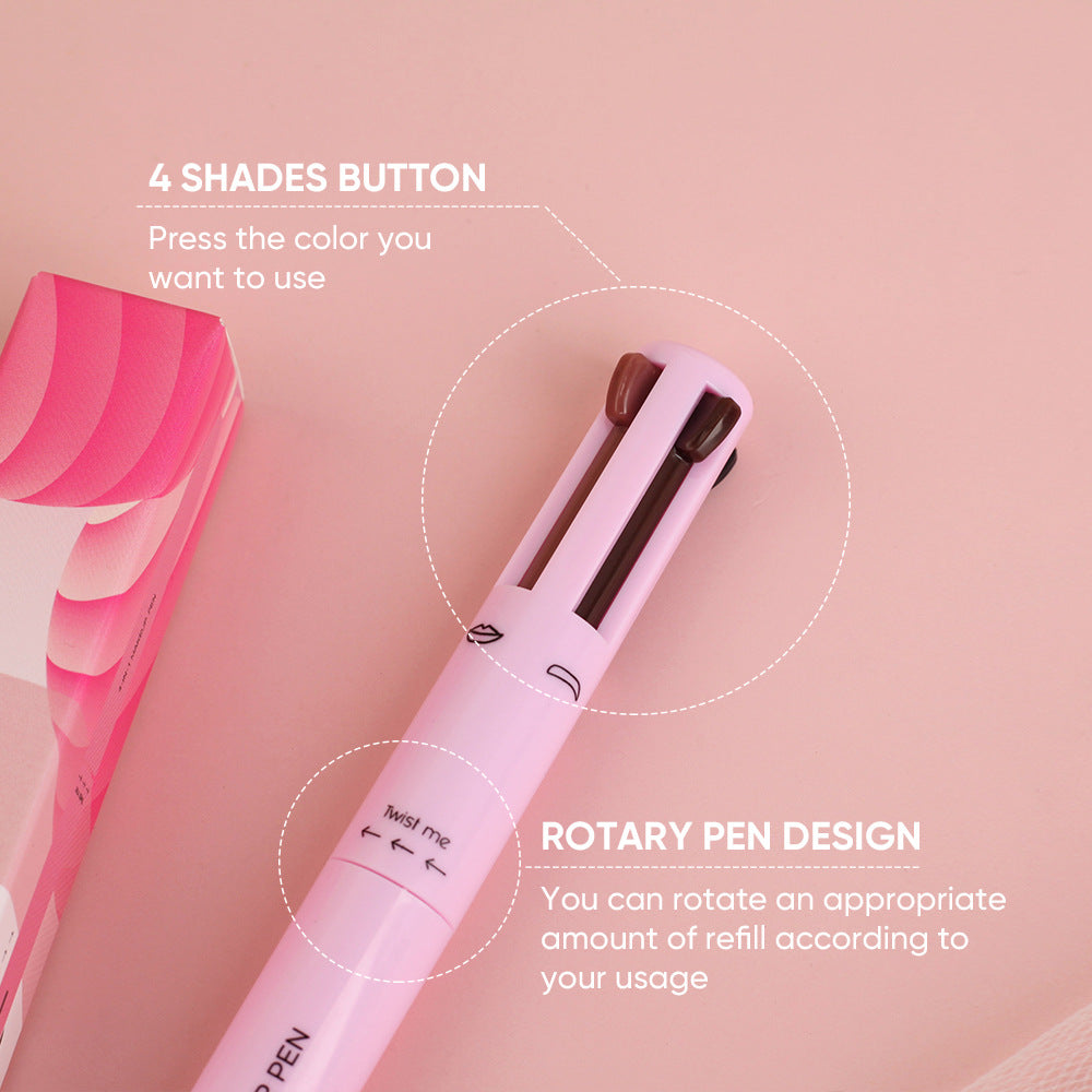 4-in-1 Makeup Pen: Lip Liner, Eyeliner & Brow Pencil