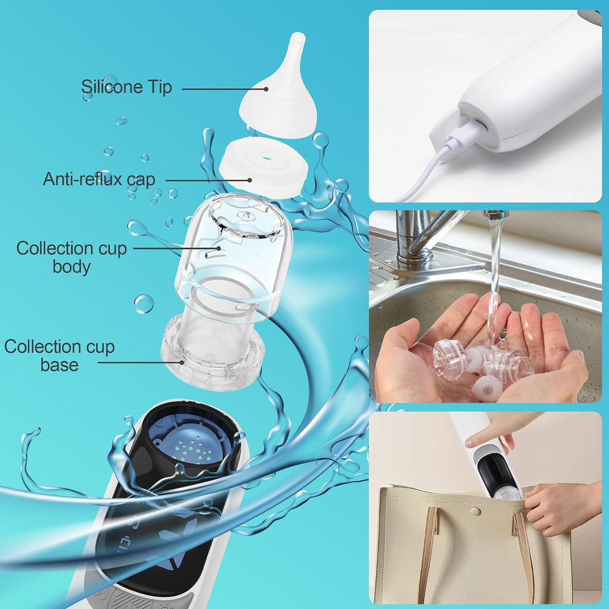Nasal aspirator charging