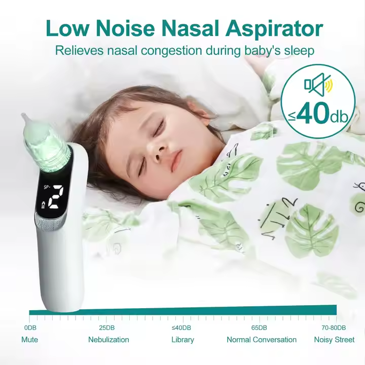 Nasal aspirator in use