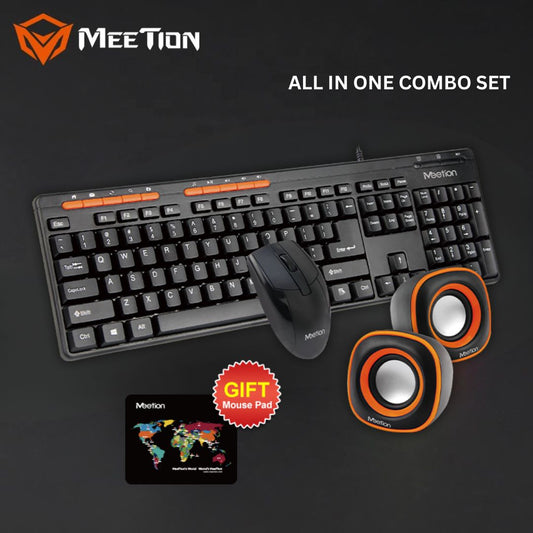 MEETION C105 WIRED KEYBOARD + MOUSE + SPEAKER COMBO
