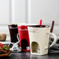 Chocolate Melting Cup with Fork, perfect for melting chocolate and cheese