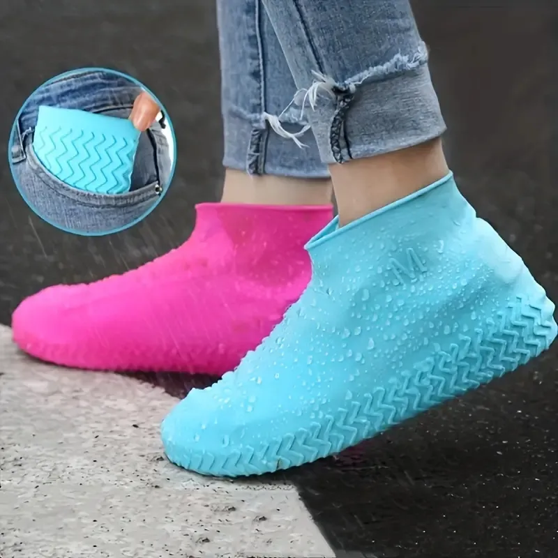 WaterProof Shoe Covers, Reusable Silicone Rain Shoes Cover