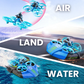 RC Drone 3 in 1 Sea-Land-Air Mode Waterproof Hovercraft Toy