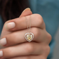 Metal Rose With Luxury Zircon Pendant Necklaces Flower Valentine Gift Set