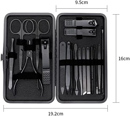 PINK Manicure Set Nail Clippers Tools Household 18Pcs , Tool Kit for Men and Women