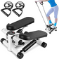 Mini Stair Stepper with Resistance Bands – Portable Full Body Home Workout Machine