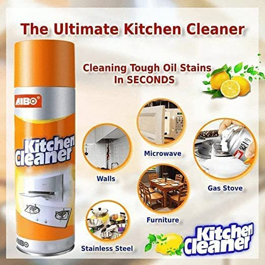 Kitchen Oil Grease Foam Cleaner Spray 500ml
