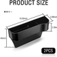 Carbon Fiber Car Seat Organiser with Cup Holder