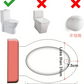 Portable Kids Bathroom Stairs Adjustable Baby Plastic Toilet Cover Potty Training Seat with safety handle