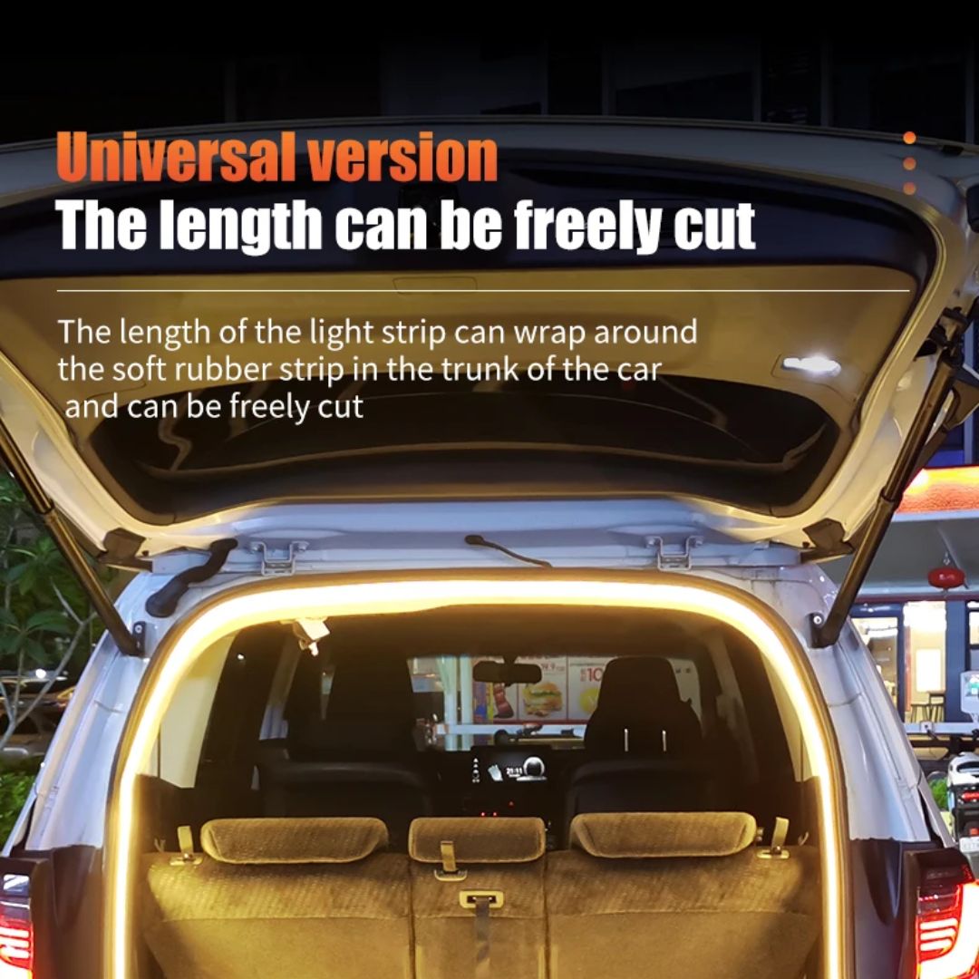 12V LED Trunk Light Warm White LED Strip 2M Waterproof Flexible Light