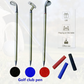Golf Pen, Mini Golf Gift Set, Desktop Golf Ball Pen Gift, 3 Golf Clubs Pens with Balls and Flag