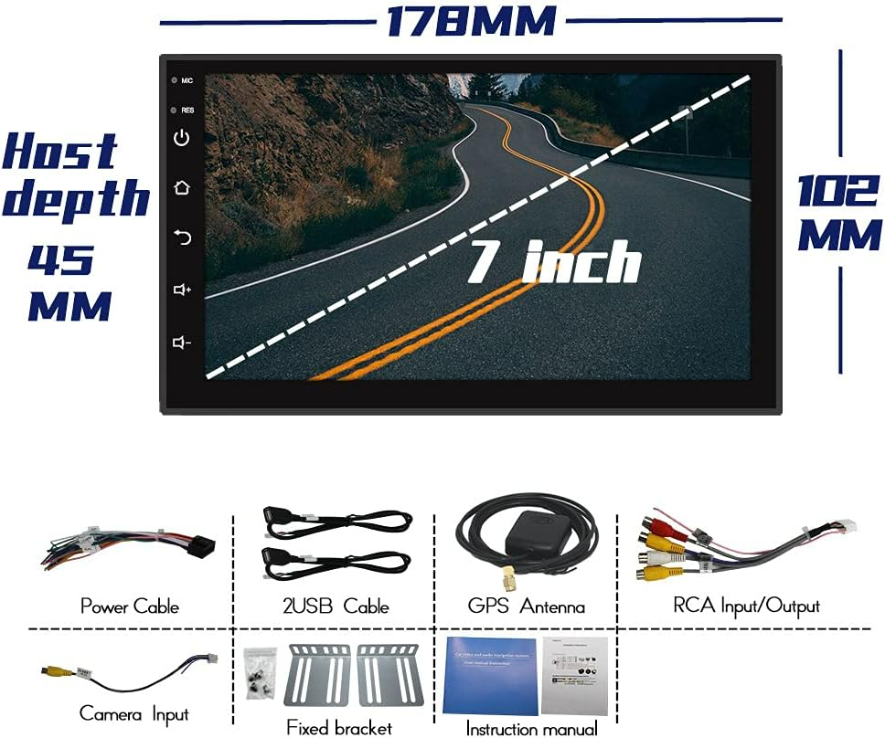 7-Inch Car Android Screen Stereo 2 Din Monitor