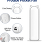 2 in 1 PowerBank Mini Handheld Fan – USB Rechargeable, Foldable & Portable Pocket Fan, Quiet Operation for Travel, Home & Outdoor