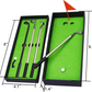Golf Pen, Mini Golf Gift Set, Desktop Golf Ball Pen Gift, 3 Golf Clubs Pens with Balls and Flag
