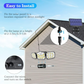 Solar Motion Sensor Outdoor Lights, 360° Rotatable, IP65 Waterproof Security Light