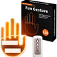 LED Hand Signal Car 3 Modes Middle Finger for Car Rear Window Road With Remote Control