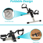 Sport Foldable Pedal Exerciser, Stationary Under Desk Exercise Equipment Arm/Leg/Foot Peddler Exercise