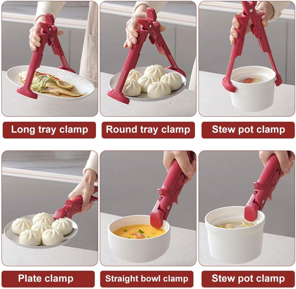 Anti-Scald Bowl Clip, Double-head Hot Dish Plate Gripper