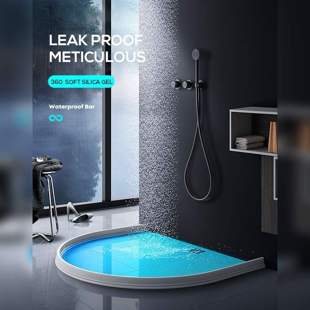 Collapsible Silicone Shower Water Guard