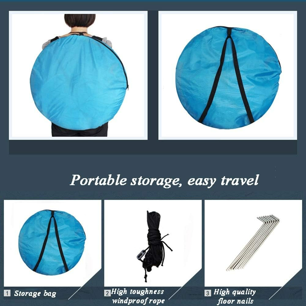 Automatic Pop-Up Tent – Double Door, Single Layer, Waterproof & Windproof for Outdoor Camping with Carry Bag – Green