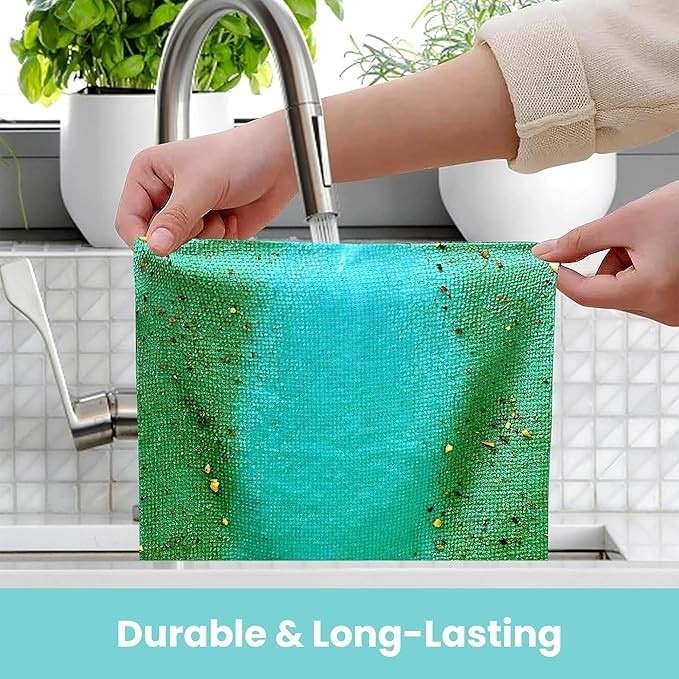 20 Pcs Microfiber Towel Reusable Magic Cleaning Cloth, Washable Multi-Use Cleaning Wipes