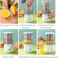 Portable Rechargeable Electric Citrus Juicer Hands-Free