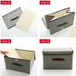 Storage Box with Lid Stackable Foldable Storage Container for Clothes