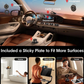 Magnetic Car Phone Mount – Upgraded Vacuum Suction Holder, 360° Adjustable Dashboard & Windshield Bracket